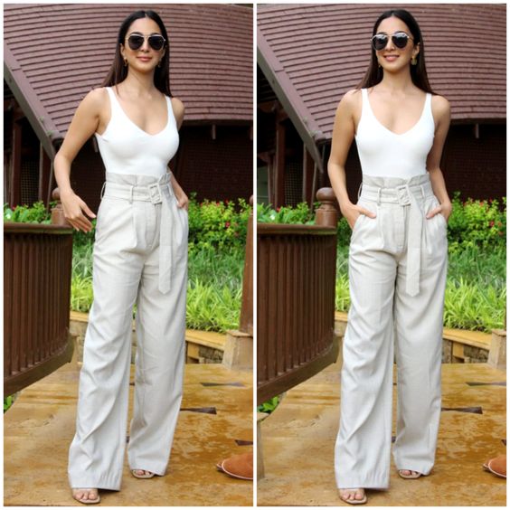Kiara Advani in a tank top and paper bag pants makes it hard for us to forget summer; Yay or Nay?