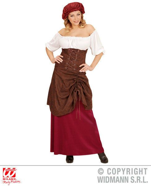 Saloon Girl Parrucca Costume Donna
