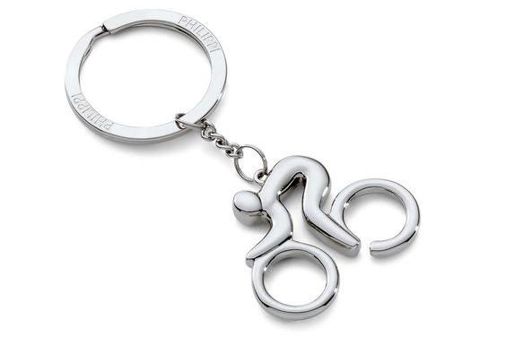 Beetle Image Black Leather Keyring in Gift Box