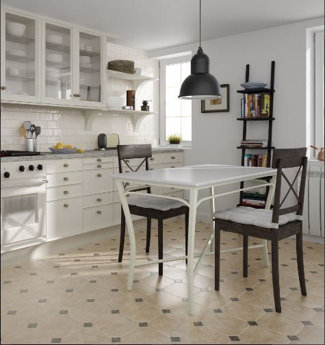 Carrelage Sol Et Mur Octogonal Blanc Et Noir A Cabochon Eight White 20x20 Cm Mat Carrelage Sol Salle De Bains Design Carrelage Carrelage Hexagonal Blanc