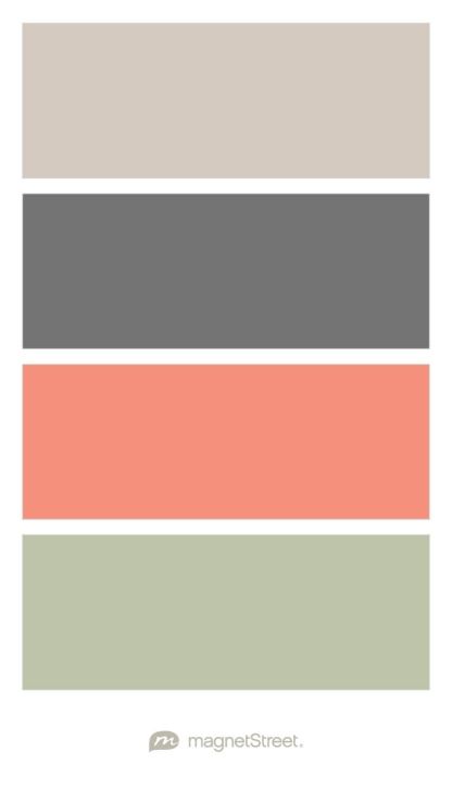 Color Palette For Bedroom sugar, charcoal, coral, and sage wedding color palette - custom Color Palette For Bedroom sugar, charcoal, coral, and sage wedding color palette - custom
