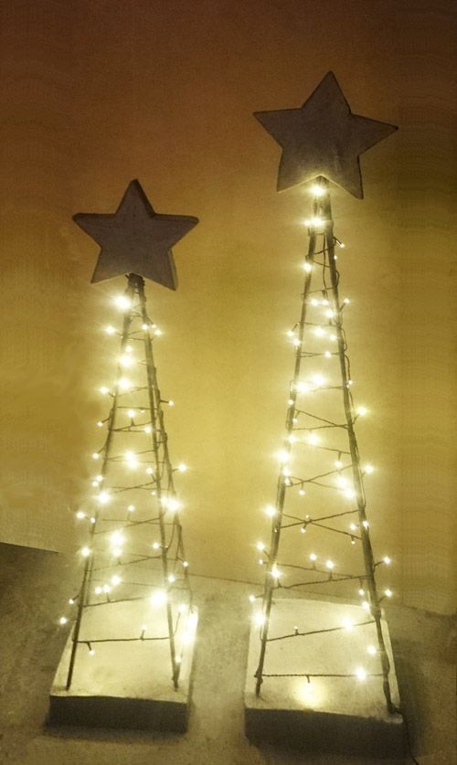 Pin De Adriana Nnn En Manualidades árbol De Navidad De Metal Arte Con Cemento Navidad Diy