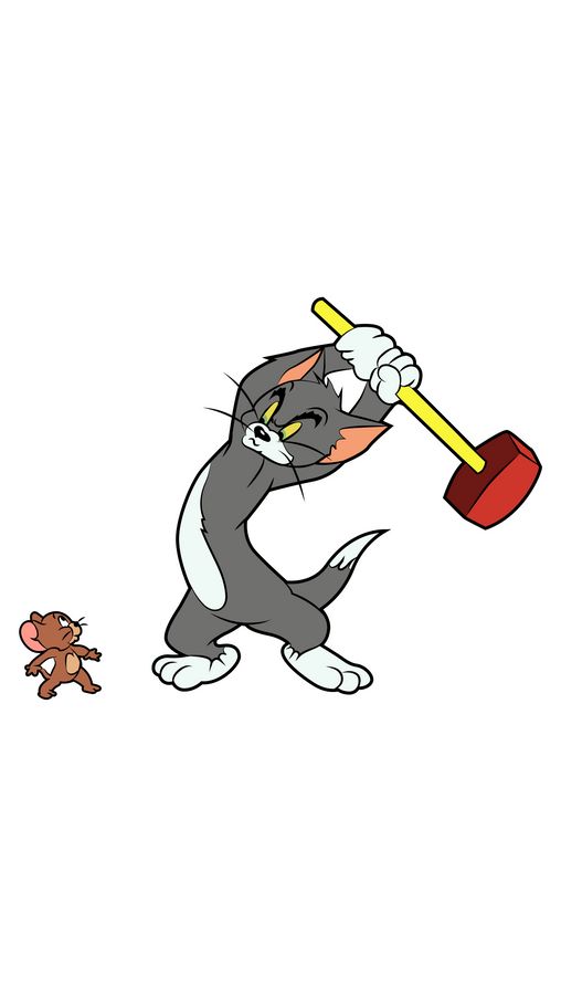 Tom and Jerry Hummer Sticker