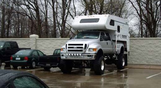 Can You Park Your Camper Like This Ford F650 Truck Camper Camper
