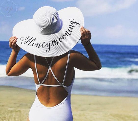 Chapeu personalizado para noivas e madrinhas - Chapeu de noiva personalizado