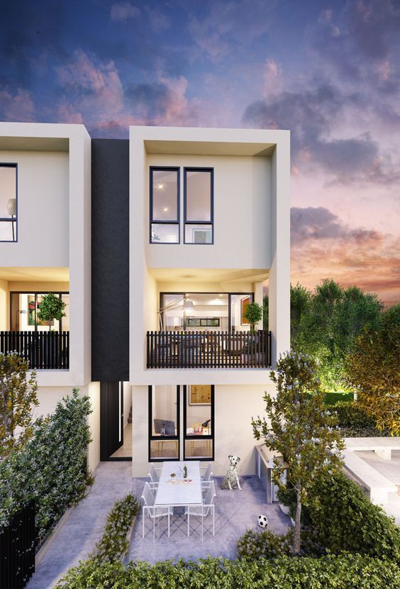 30 Inexpensive Alternative Housing Ideas To Consider Modern Townhouse Townhouse Designs Facade House pinterest