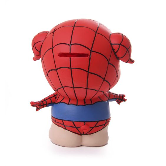 Cofre Real Arte Porquinho Homem Aranha Colorido