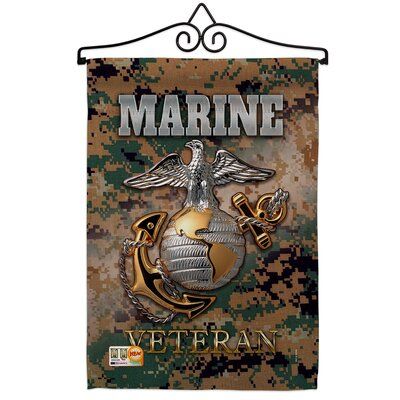 Breeze Decor Impressions Decorative 2 Sided Polyester 19 X 13 In Flag Set Wayfair Ca Breeze Decor Marine Veteran Marine