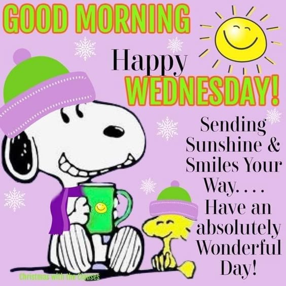 Sending Sunshine & Smiles Your Way...Have An Absolutely Wonderful Day! Good Morning Happy Wednesday