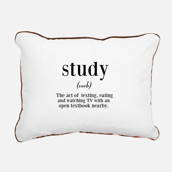 Funny Study Definition Rectangular Funny Study Definition' Throw Pillow by