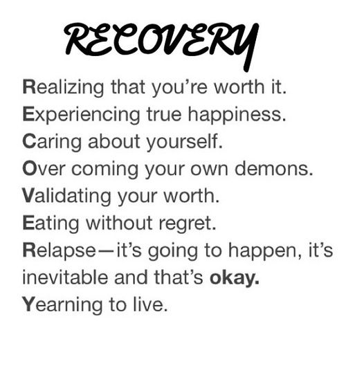 Why Recovery Is Worth It and Self Doubt Is Not...
