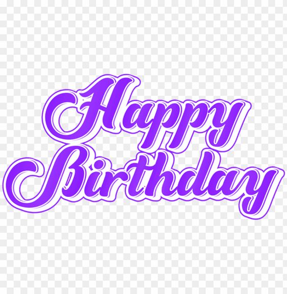 Download purple happy birthday png images background png - Free PNG Images