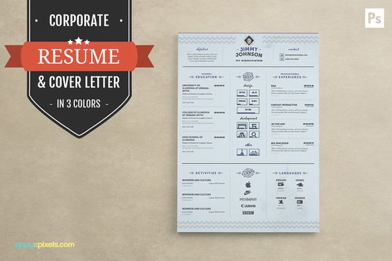 Pin by MONSTERLELE Studio on Design Templates \ Elements - eye catching resume Pin by MONSTERLELE Studio on Design Templates \ Elements - eye catching resume