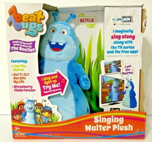 Beat Bugs Singing Walter Plush Lights up Sings Along to Show Beatles Music 2 for sale online
