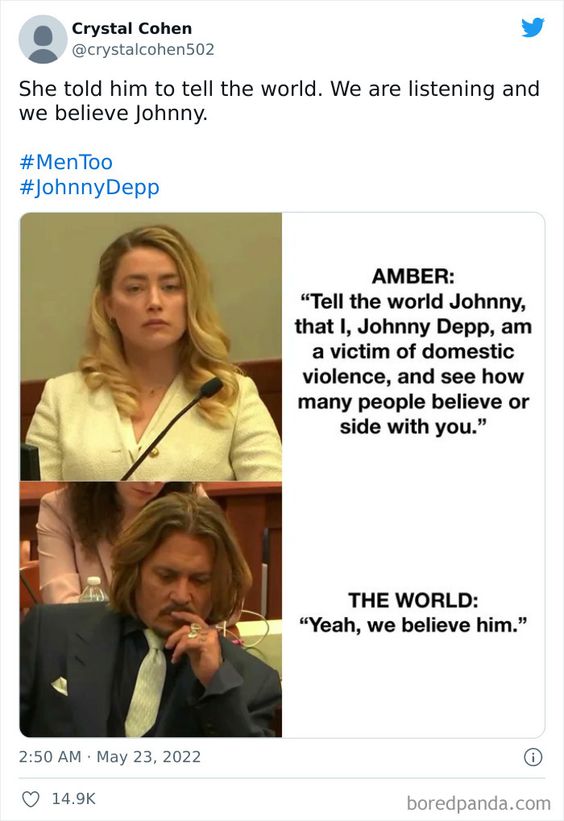 50 Tweets From Audiences Responding To The Final Testimonies In The Johnny Depp And Amber Heard Case