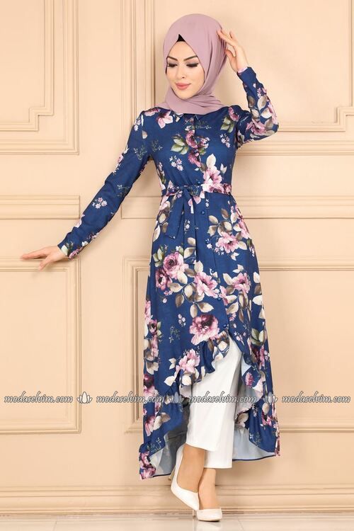 Modaselvim Kombin Cicek Desenli 2 Li Takim 2199ms212 Indigo Modesty Fashion Hijab Fashion Fashion Modaselvim Kombin Cicek Desenli 2 Li Takim 2199ms212 Indigo Modesty Fashion Hijab Fashion Fashion