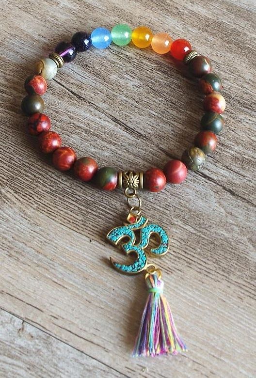 Femme 7 Perles Chakra Pendentif Yoga Healing Reiki Balancing Colliers Multicolor