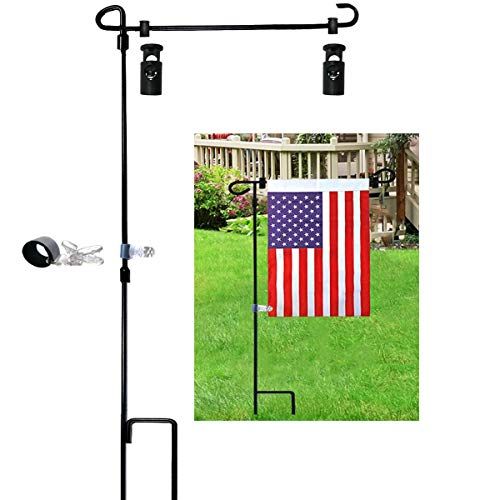 Garden Flag Stand Holder Pole With Stopper And Anti Wind Clip 36 3 H X 16 5 W For Usa Or Season Flags Keep Your From Flying Away I - Garden Flag Stand Holder Pole Garden Flag Stand Holder Pole With Stopper And Anti Wind Clip 36 3 H X 16 5 W For Usa Or Season Flags Keep Your From Flying Away I - Garden Flag Stand Holder Pole