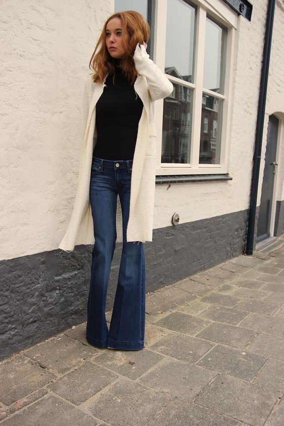 Love this simple flare jean