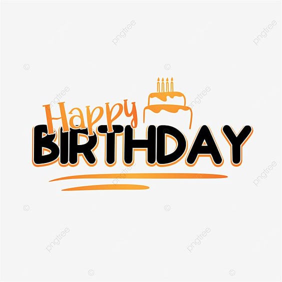 Happy Birthday Text Clipart Hd PNG, Happy Birthday Text Vector, Happy Birthday, Birthday Text, Greeting PNG Image For Free Download