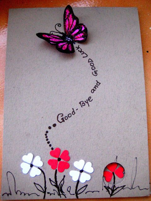 HappyMomentzz crafting by Sharada Dilip: Good Bye & All The Best