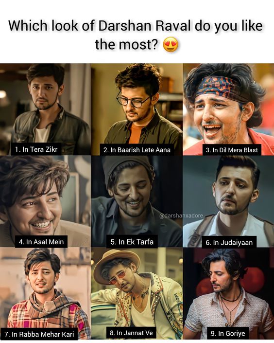 Darshan Raval\'s look in his music videos! โค๏ธ