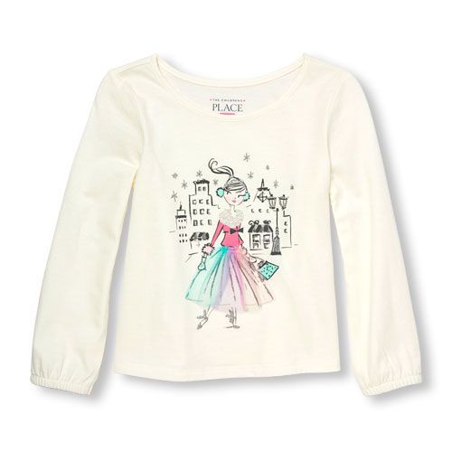 Gymboree Baby Girls Long Sleeve Winter Graphic Tee Gymboree Baby Girls Long Sleeve Winter Graphic Tee
