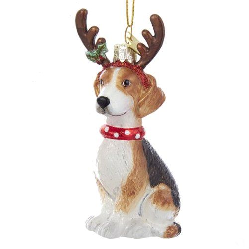 Perfect Gift for Beagle Lovers Measures 5/'/' tall. Beagle Nutcracker Christmas Ornament Hand Painted and Handcrafted