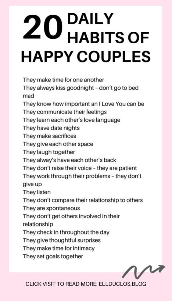 20 Habits Happy Couples Have - Habits happy couples practice daily