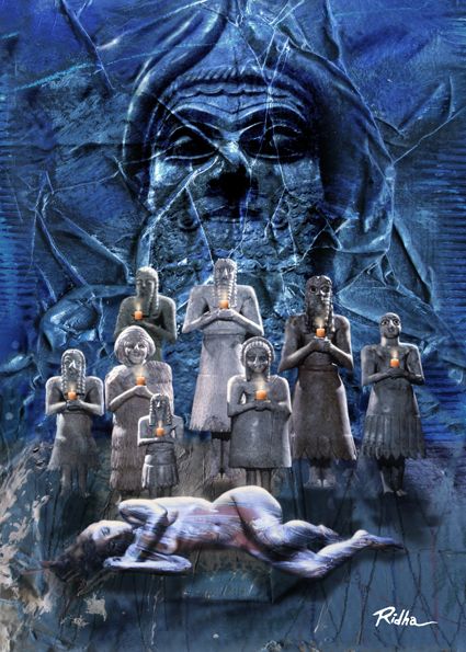 Melancholic hymn from Uruk - artwork by Ridha H. Ridha