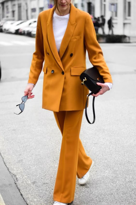 instagram mustard suit; katiquette