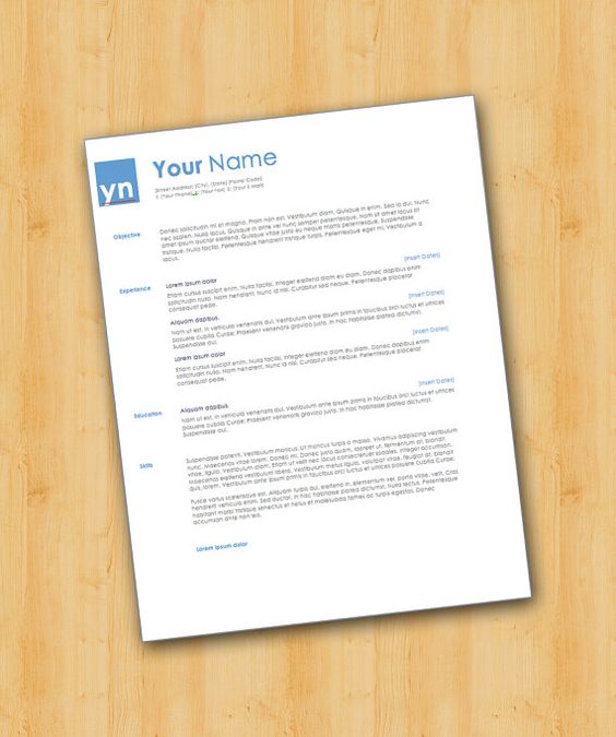 Professional Resume Template - Easy to Edit - Microsoft Word - resume template for entry level Professional Resume Template - Easy to Edit - Microsoft Word - resume template for entry level