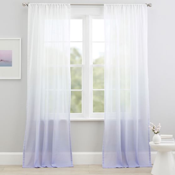 Ombre Sheer Curtain Curtains Panel Sheer Curtain Curtains Panel, Ombre Sheer Curtains