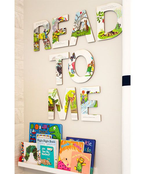 "Read to Me" Vintage Storybook Letters
