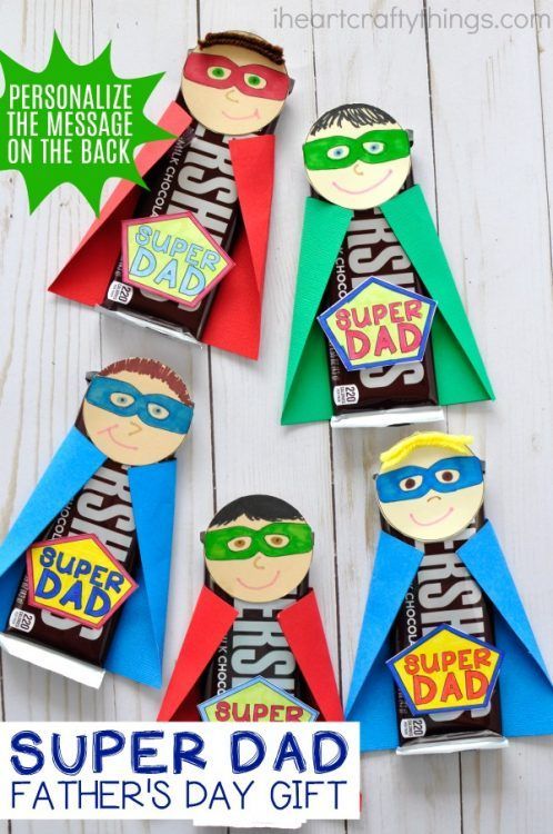 Dad will feel special with this this unique and fun Super Dad Father's Day Gift. Fun kid-made Father's Day gift and Father's Day craft for kids.