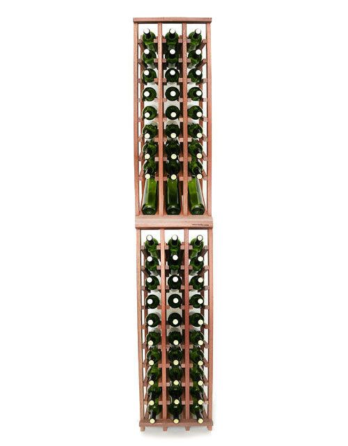 Wineracks Com Premium Wine Rack Kit 3 Column 60 Bottles This Premium Style Holds 60 Bottles Of Wine Dimensions 14 1 4 Wide X Wine Rack Wine Column Wine