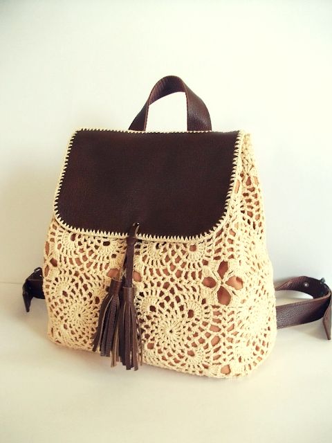 Mochila Romántica en crochet (Patron)
