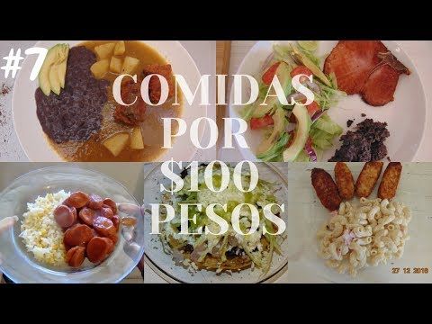 Menu Semanal 7 5 Comidas Por 100 Erika Blop Youtube