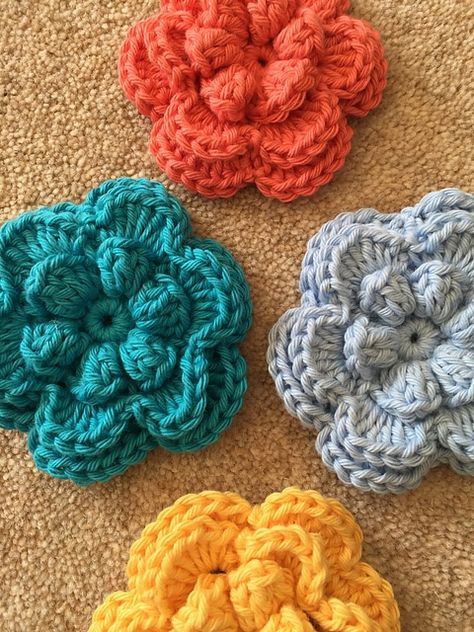 Hermosos Patrones De Flores A Crochet Faciles De Hacer Flores A Crochet Flores De Ganchillo Tejidos De Ganchillo