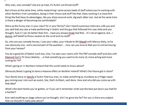Interview Questions from The Comedy Cast Interview with Northern - hotel interview questions Interview Questions from The Comedy Cast Interview with Northern - hotel interview questions