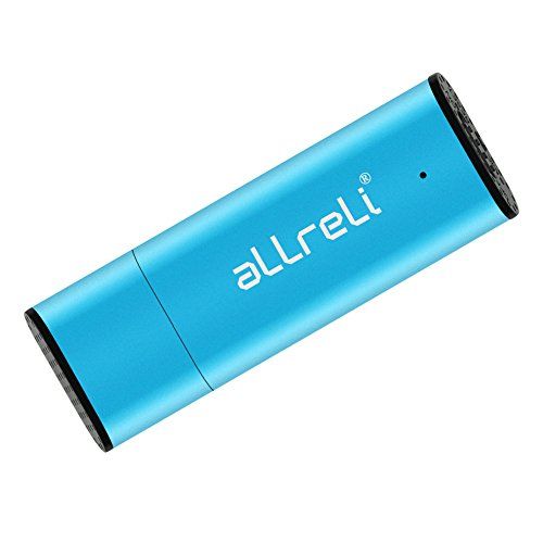 allreli cp00341 2 in 1 8gb mini usb voice recorder blue portable rechargeable digital spy dictaphone spy gadgets usb flash drive computer accessories
