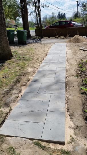 Nantucket Pavers Patio On A Pallet 12 In X 24 And 48 Sq Ft Concrete Gray Variegated Basketweave York Stone 30532 The Home Depot Design Backyard Nantucket Pavers Patio On A Pallet 12, 12 X 24 Patio Blocks