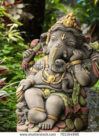 Ganesh Statue God Immortality Standing Garden Stock Photo 701164990 | Shutterstock