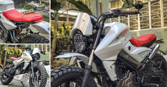Bajaj Pulsar NS200 Scrambler Model Live Photos And Details