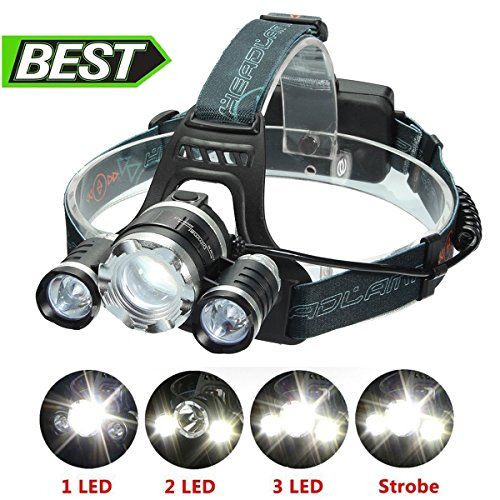 Waterproof USB Rechargeable LED Headlight Head Torch Flashlight Bright light UK