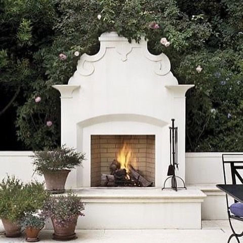 Lunaria Linen Interiors On Instagram An Outdoor Fireplace Would Probably Be A Better Investment In 2020 Kits Brick Oven Fireplace Kits Outdoor, Outdoor Brick Fireplace Kits Uk