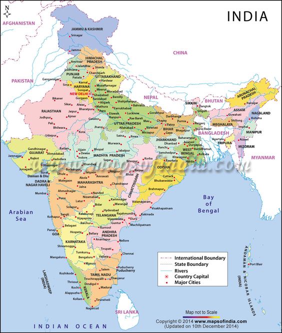 Goa, Maharashtra, Chhattisgarh, Orrisa, Gujarat, Madhya Pradesh and Jharkhand
