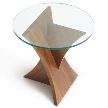 Planes Round Glass Top End Table In 2021 Tables Wood Design Side Diy Planes Round Glass Top End Table In, Round Wooden Side Table With Glass Top