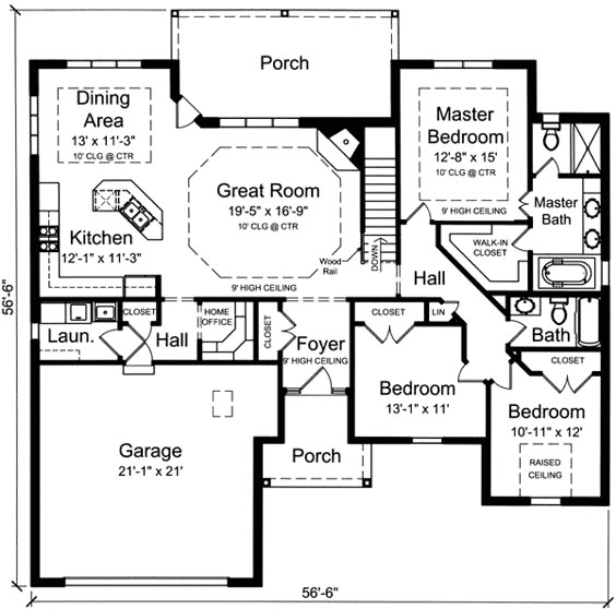 Plan 39190ST: One-Level 3 Bedroom Home Plan | Third, Bedrooms and ... Plan 39190ST: One-Level 3 Bedroom Home Plan | Third, Bedrooms and ...