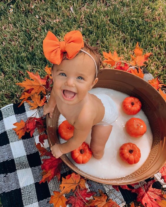 18 Cute Fall Baby Pictures That You Can Take Yourself - Just Simply Mom